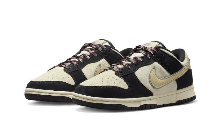 Nike Dunk Low LX Black Suede Team Gold