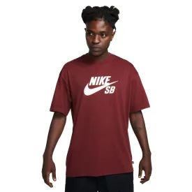Nike SB Large Icon Logo T-shirt - Deep Team Red