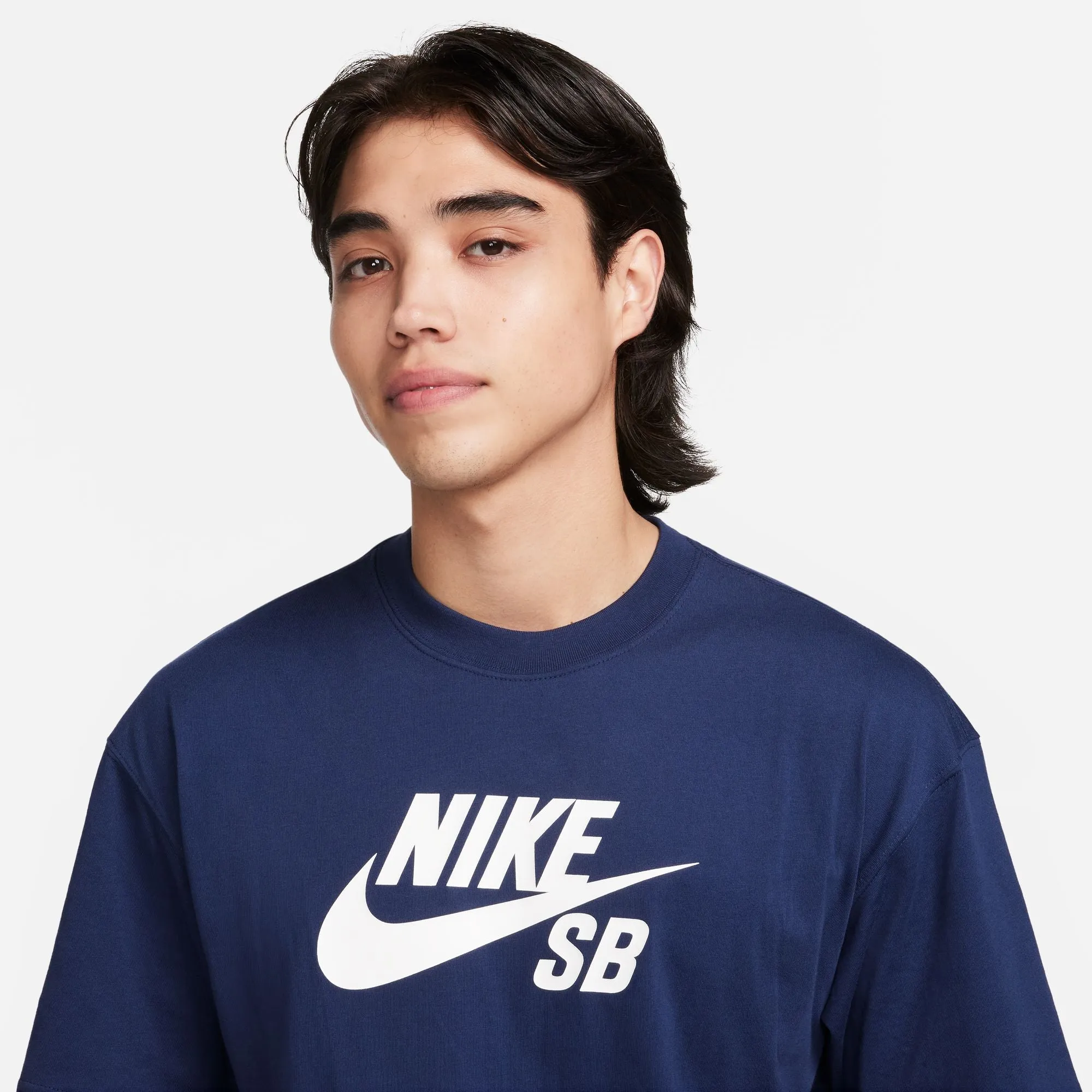 Nike SB Large Icon Logo T-shirt - Midnight Navy