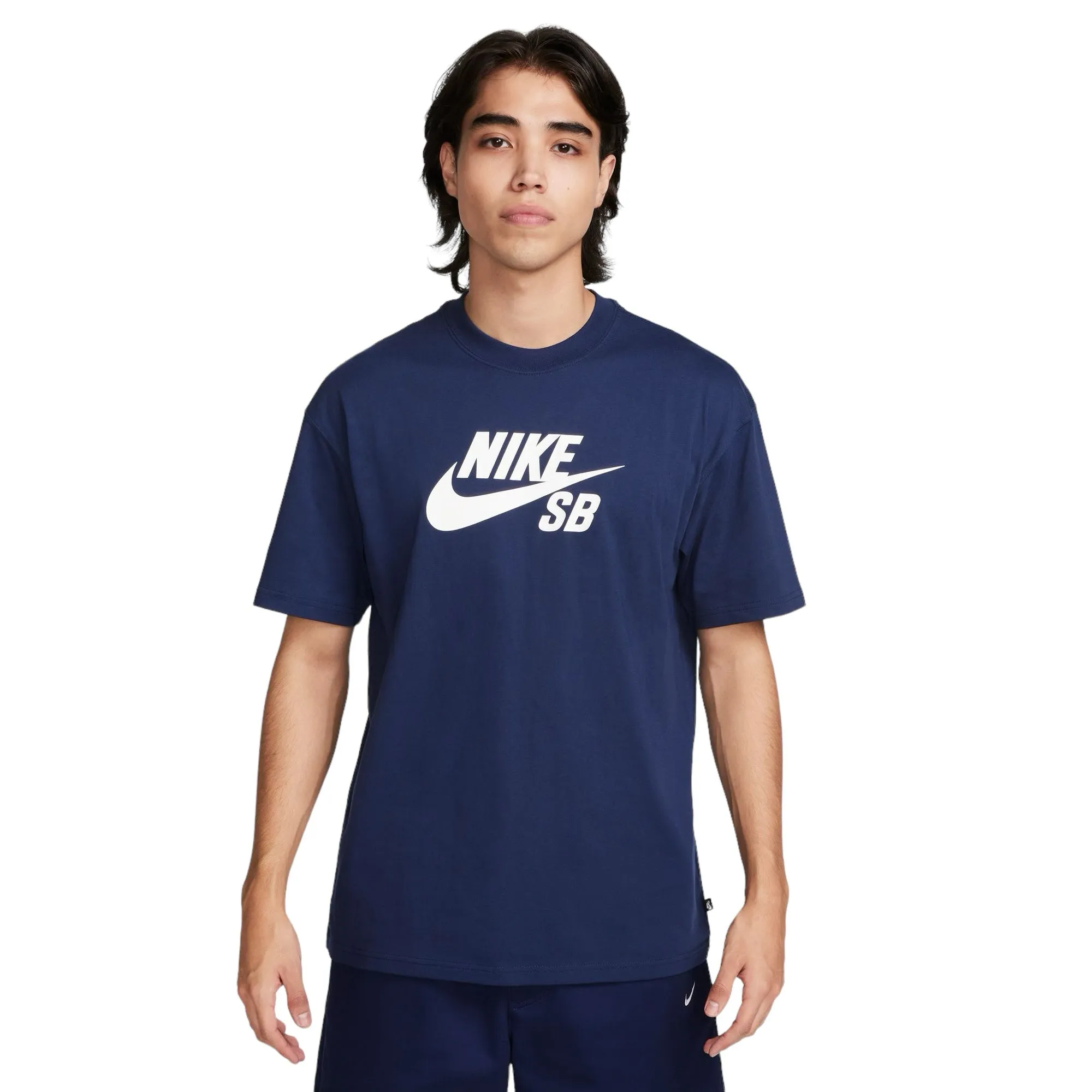 Nike SB Large Icon Logo T-shirt - Midnight Navy