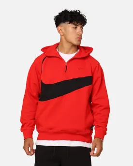 Nike Swoosh Fleece Half-Zip Hoodie University Red