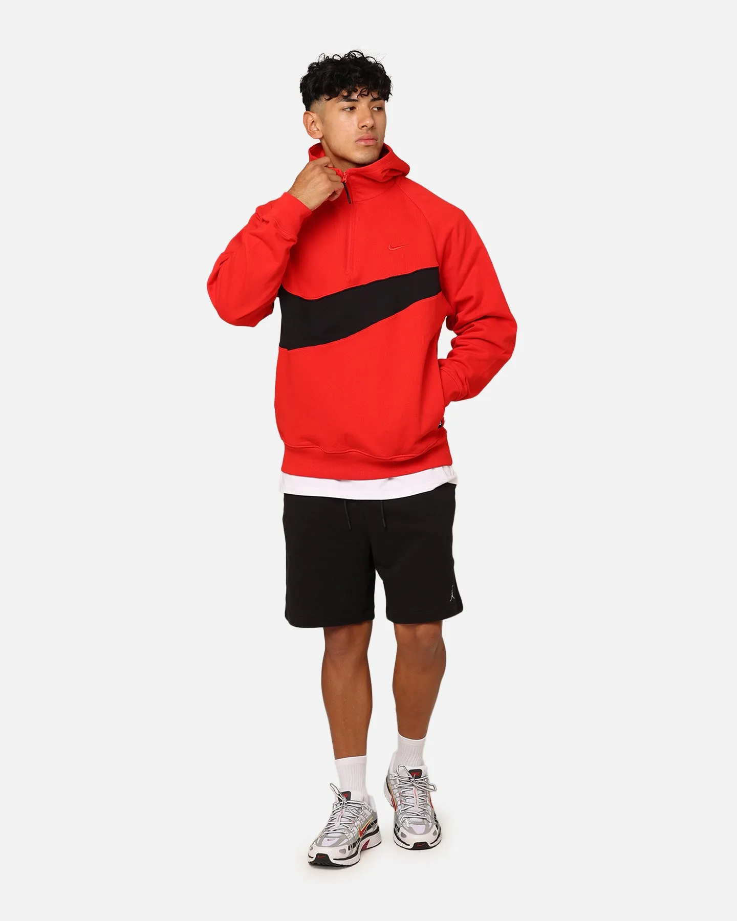 Nike Swoosh Fleece Half-Zip Hoodie University Red