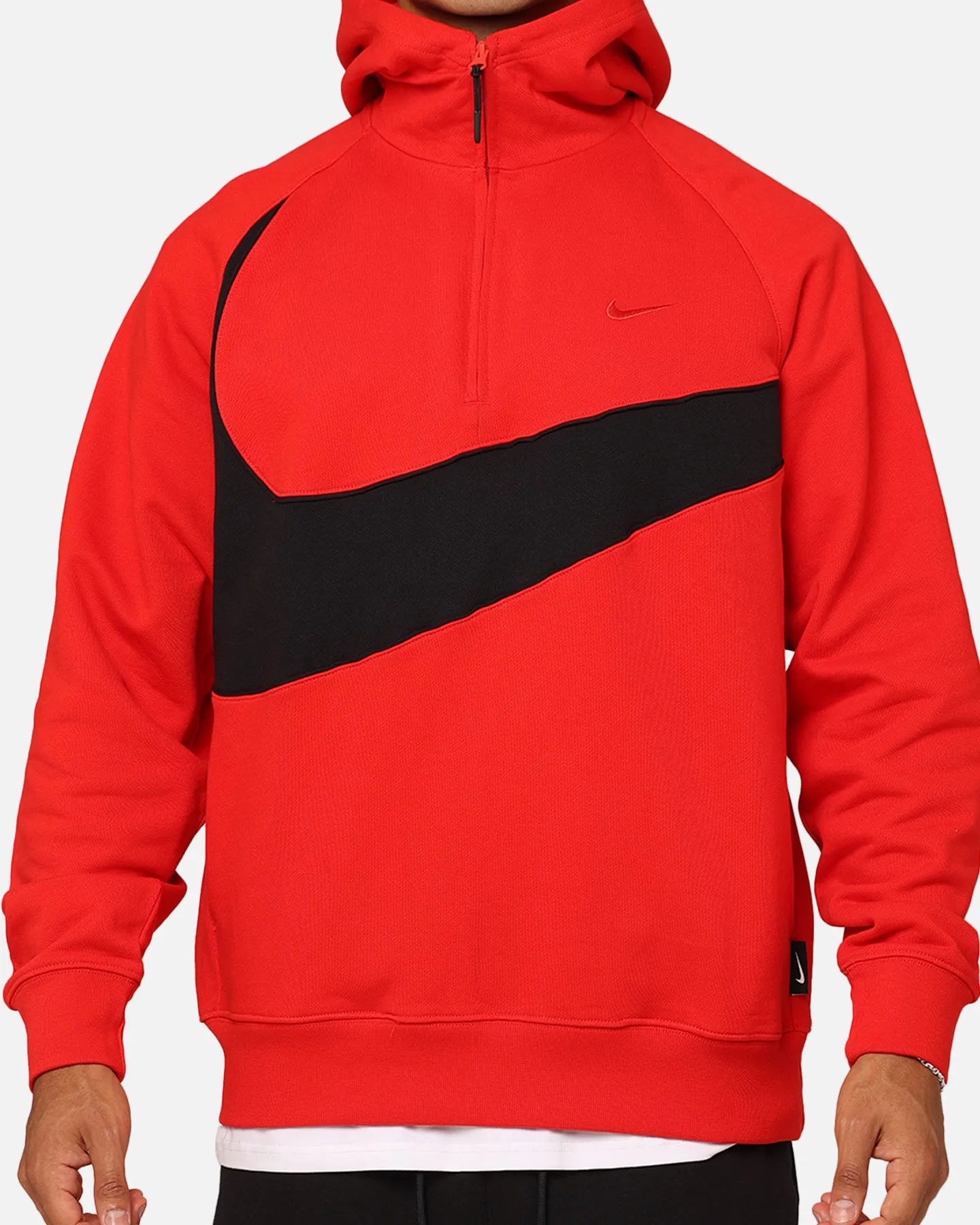 Nike Swoosh Fleece Half-Zip Hoodie University Red