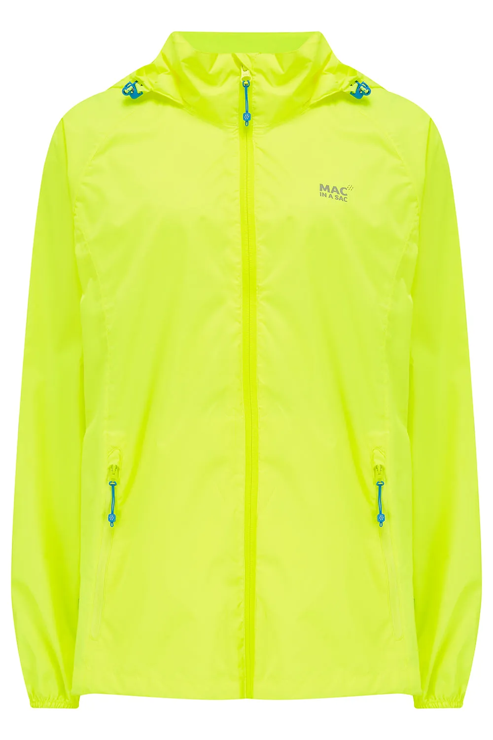 Origin Packable Waterproof Jacket - Neon Yellow Tonal Zip