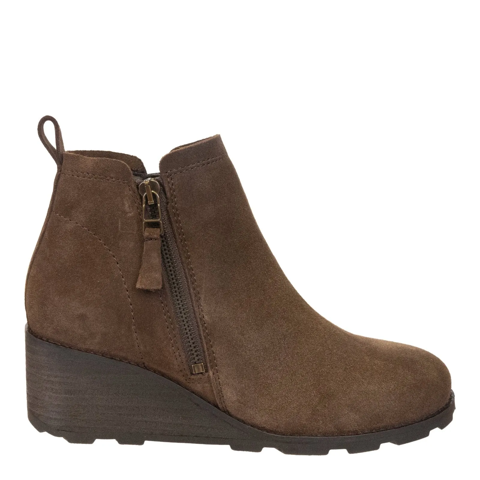 OTBT - STORY in BROWN Wedge Ankle Boots