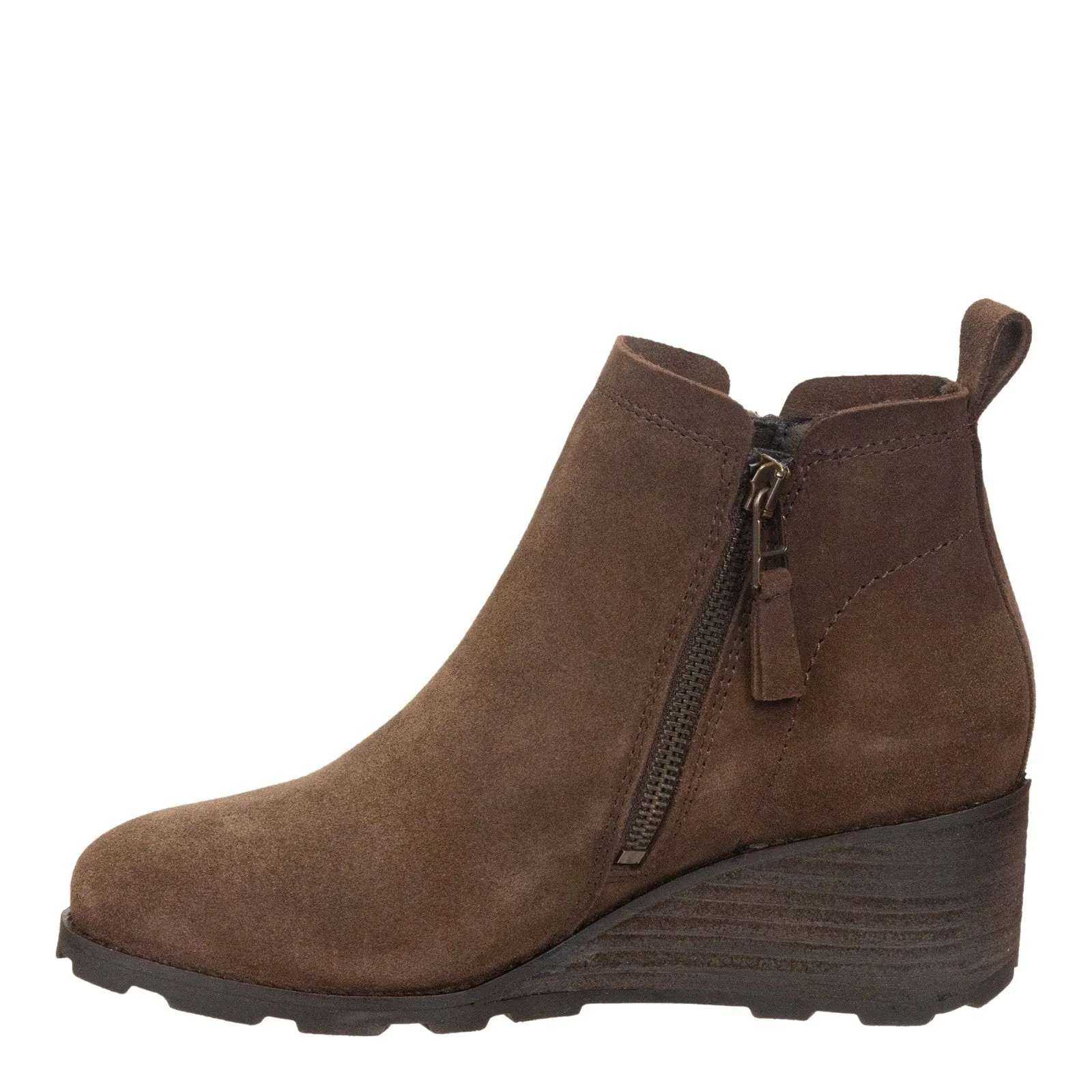 OTBT - STORY in BROWN Wedge Ankle Boots