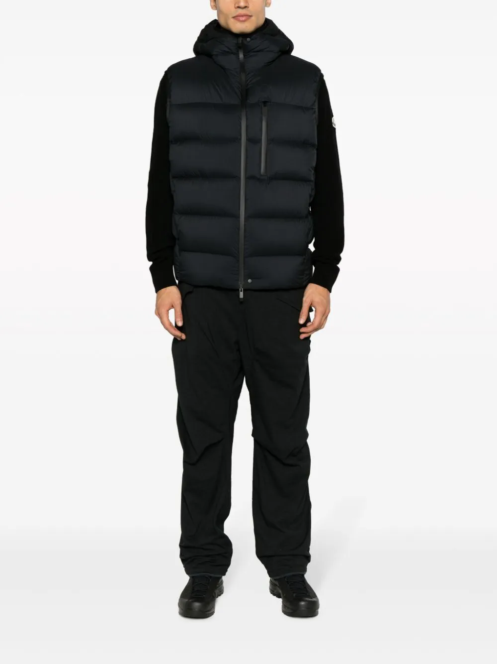 padded hooded gilet