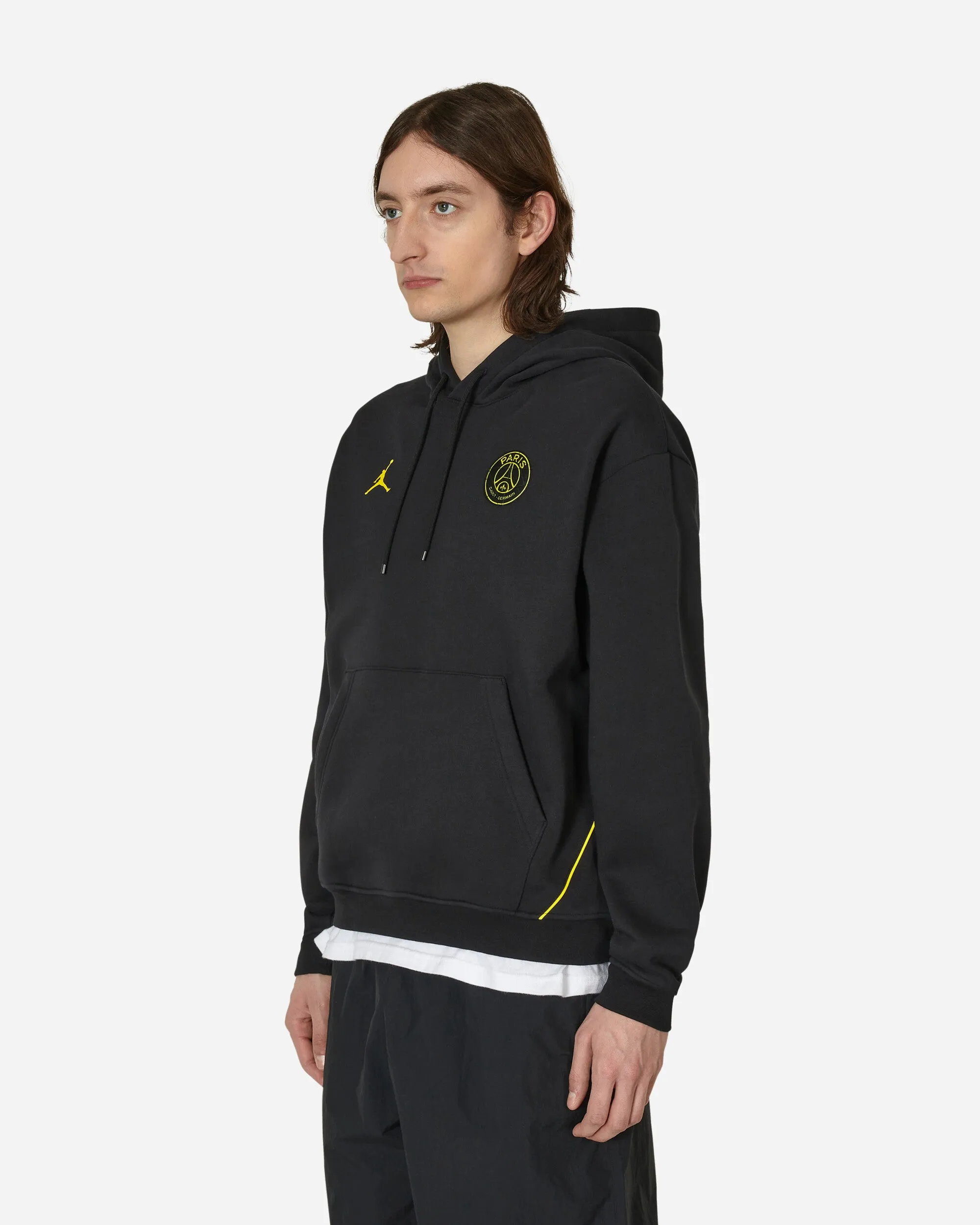 Paris Saint-Germain Fleece Hooded Sweatshirt Black