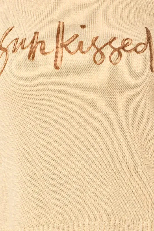 Plus Size "SunKissed" Crew Neck Relax Sweater