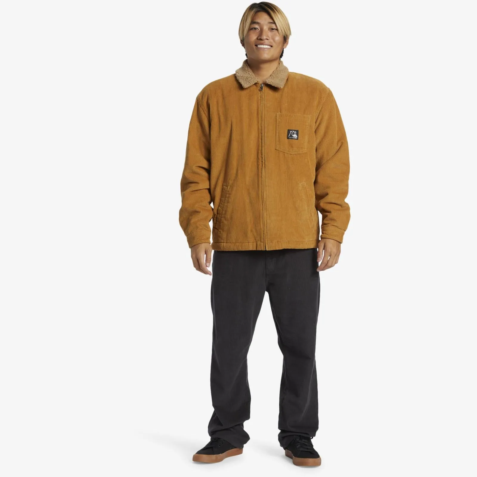 Quiksilver Mens DNA Sherpa Harrington Jacket