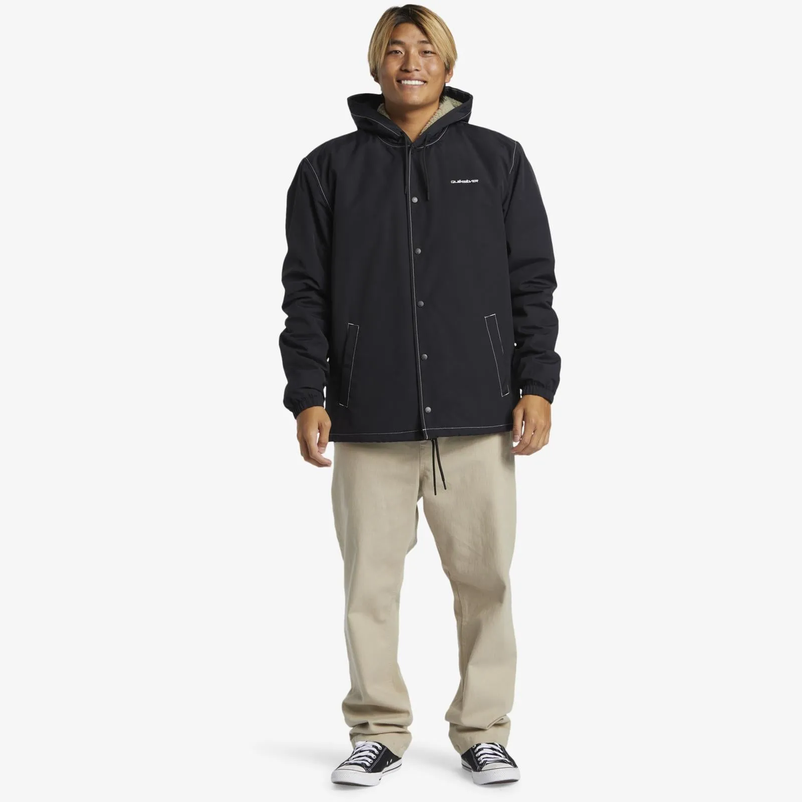 Quiksilver Mens Rain Cloud Coach Waterproof Jacket
