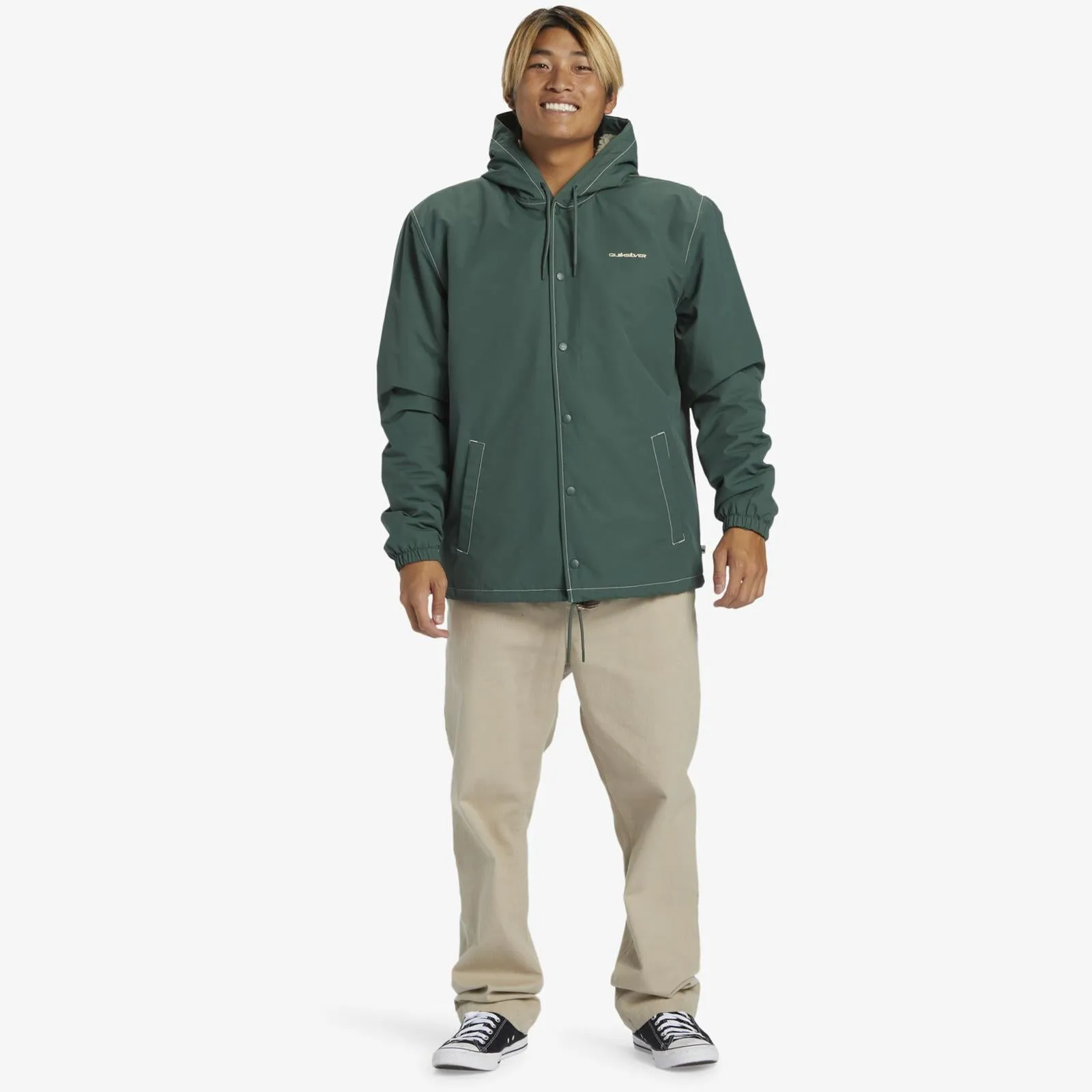 Quiksilver Mens Rain Cloud Coach Waterproof Jacket
