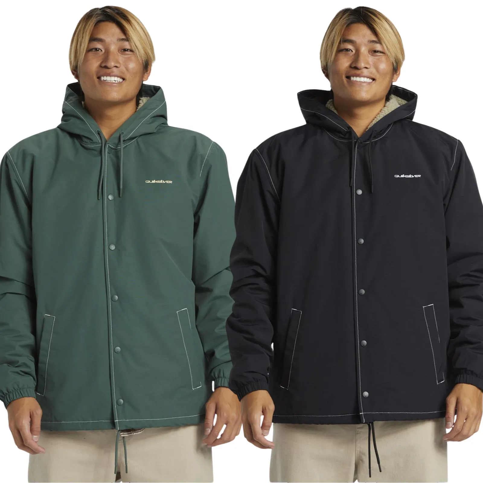 Quiksilver Mens Rain Cloud Coach Waterproof Jacket