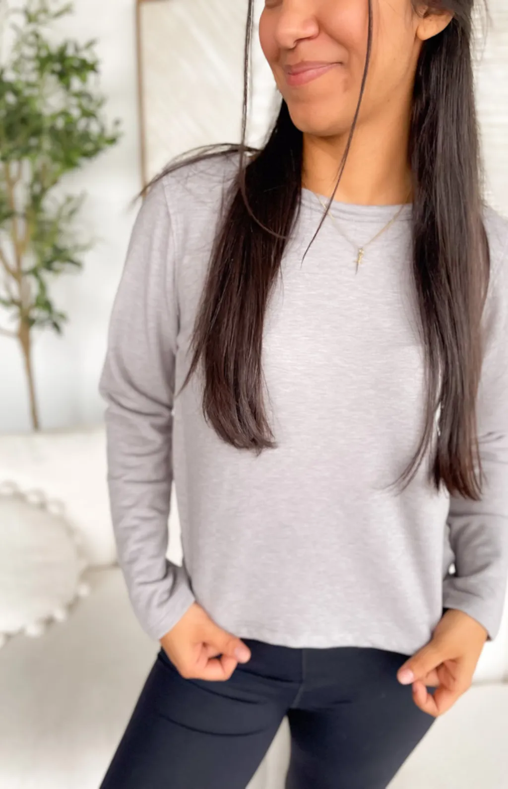 Raelyn Grey Lounge Top