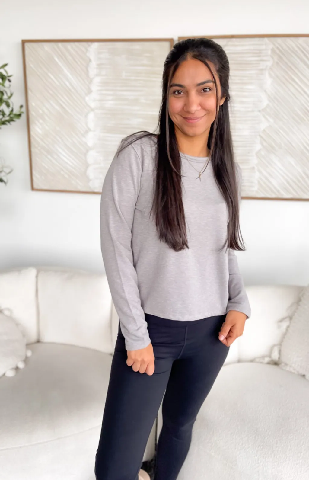 Raelyn Grey Lounge Top