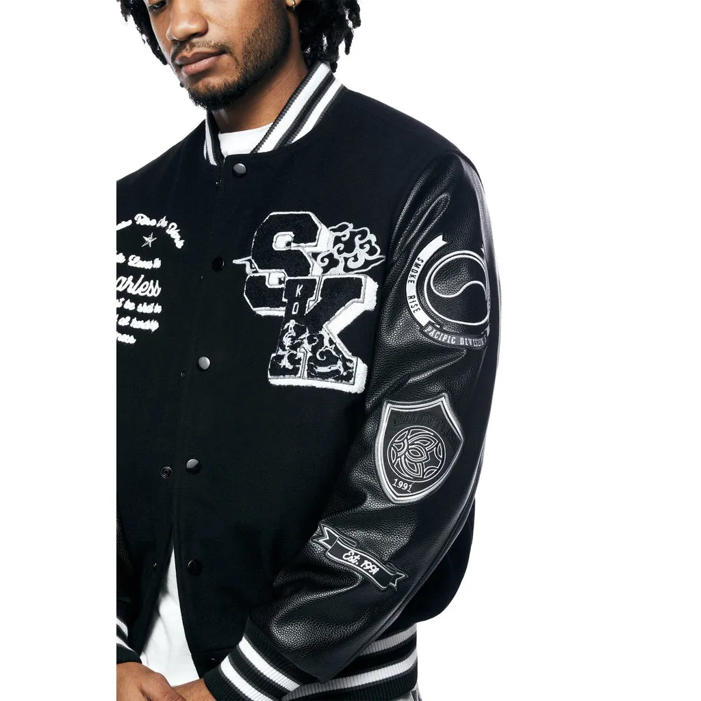 Seoul Varsity Jacket - Black