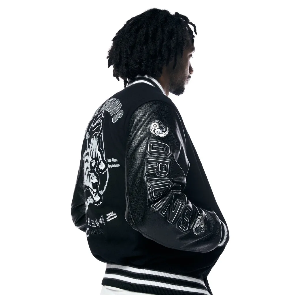 Seoul Varsity Jacket - Black