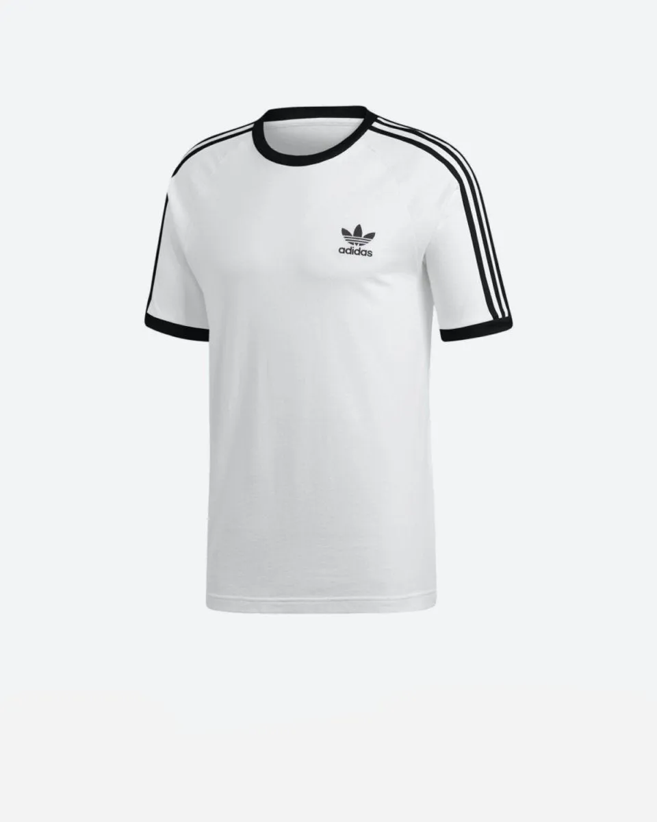Teens 3 Stripes Tee - White/Black