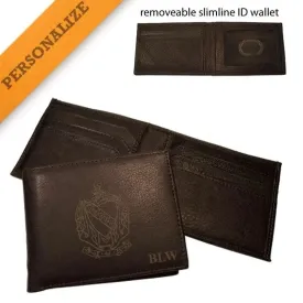 TKE Personalized Leather Crest Wallet