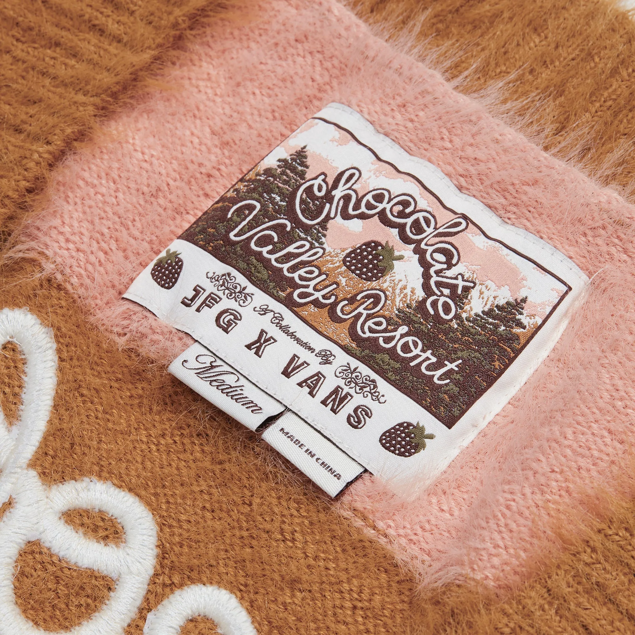 Vans Vault x Joe Freshgoods Fuzzy Cardigan Coral