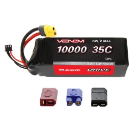 Venom 10000mAh 2S 7.4V 35C LiPo UNI Plug Soft Case