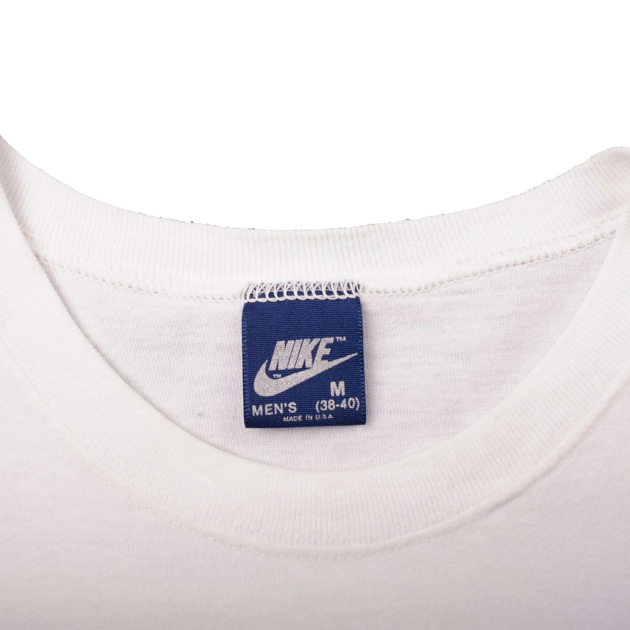 VINTAGE NIKE BOLLETTIERI TENNIS ACADEMY TEE SHIRT 1984-1987 MEDIUM MADE USA