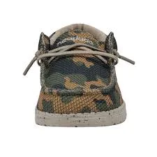 Wally Youth Sox Army Camo - Select Size - Hey Dudes - Boys