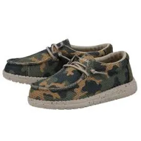 Wally Youth Sox Army Camo - Select Size - Hey Dudes - Boys