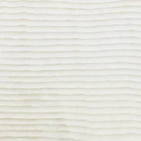 Whisper Beige Stripe Faux Fur Knit Fabric