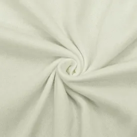 White PFD Velour Stretch Knit Fabric