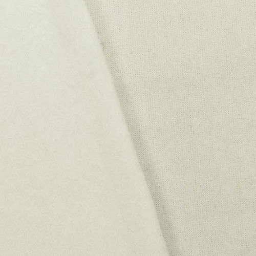 White PFD Velour Stretch Knit Fabric