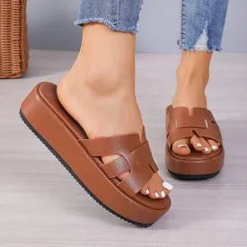 Women's Platform Casual Slides 15059490C