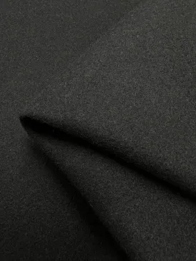 Wool Flannel - Black - 150cm