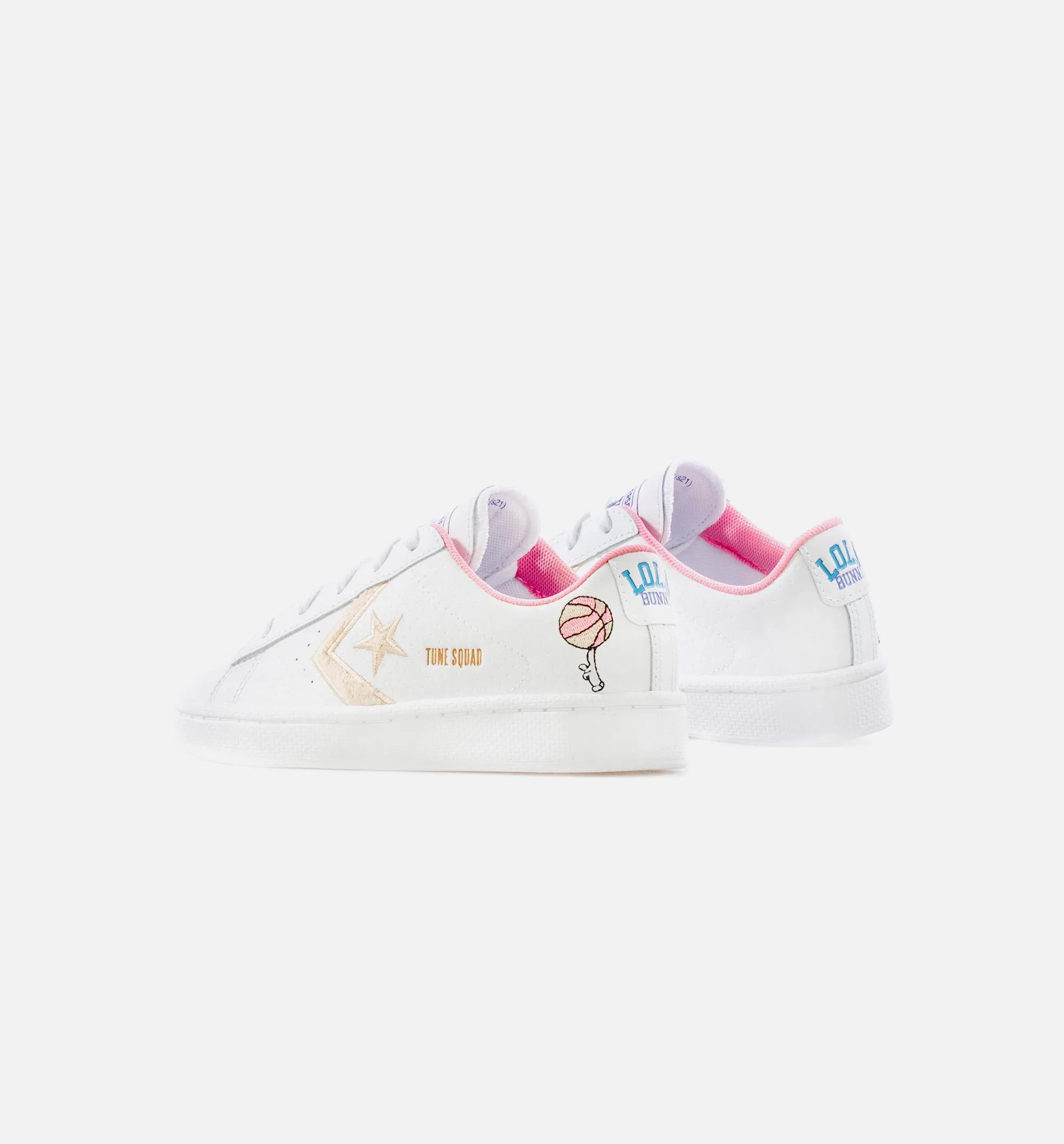 X Space Jam Pro Leather Preschool Lifestyle Shoe - White/Tan