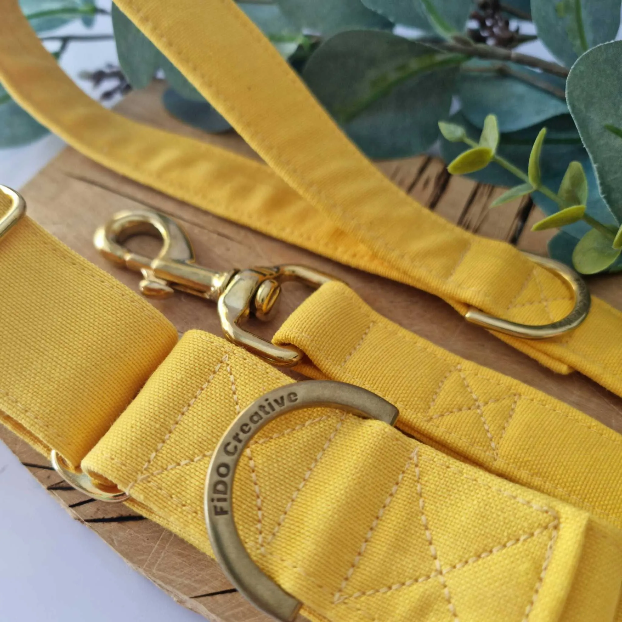 Yellow leash - water resistant